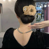 Mesh flower hair curler with diamond bun