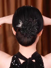 Flower hair curler back of head hairpin