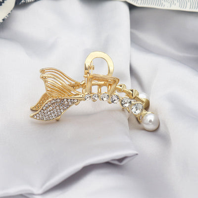 Fishtail Pearl Hair Clip