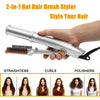 2 In 1 Hair Rotating Ceramic Curler And Rotating Hair Straightener,Instyler Rotating Iron