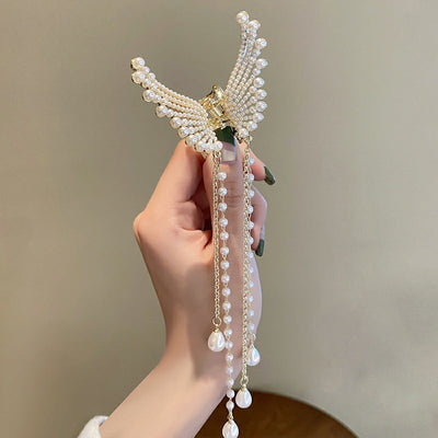 Pearl Tassel Hair Clip