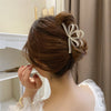 Pearl Bow Hair Clip