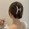 Diamond Love Pearl Hair Clip