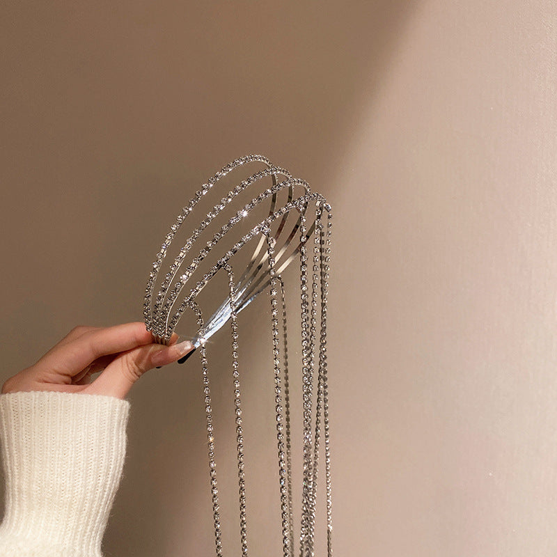 Diamond Fringe Layered Headband