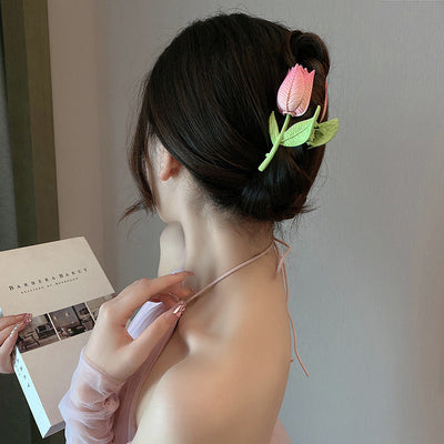 Tulip Flower Hair Clip