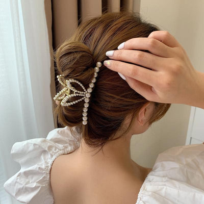 Pearl Rabbit Ears Hair Clip