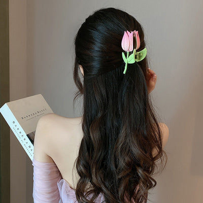 Tulip Flower Hair Clip