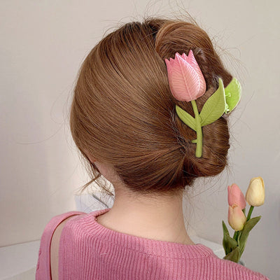 Tulip Flower Hair Clip