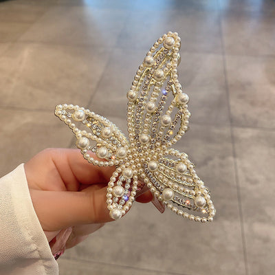 Pearl Butterfly Hair Clip