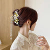 Tassel Flower Hair Clip