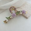 Pink Mist Rose Pearl Hair Clip