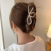 Half bow pearl hair clip