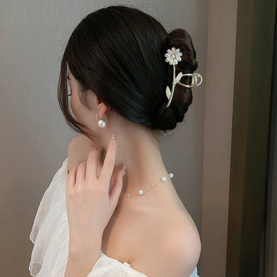 Pearl Flower Hair Clip