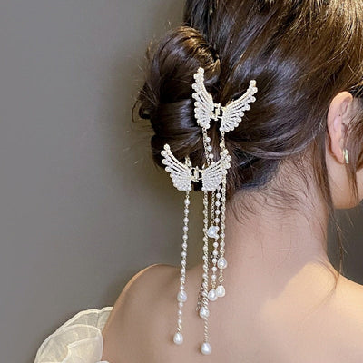 Pearl Tassel Hair Clip