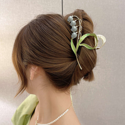 Bellflower hair clip