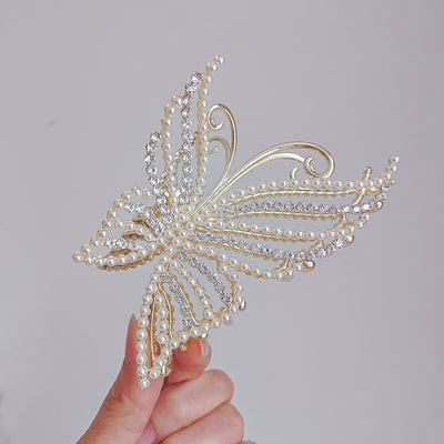 Pearl Butterfly Hair Clip