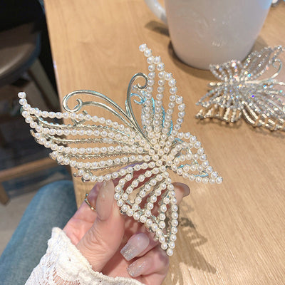 Pearl Butterfly Hair Clip