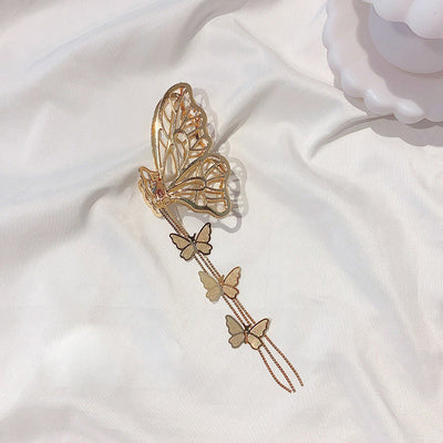 Butterfly Tassel Hair Clip