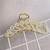 Phoenix feather diamond pearl hair clip