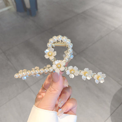 Pearl Flower Hair Clip