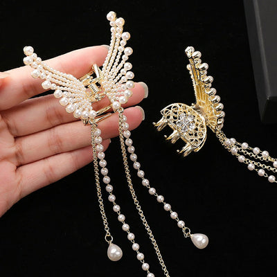 Pearl Tassel Hair Clip