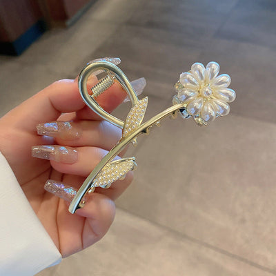 Pearl Flower Hair Clip